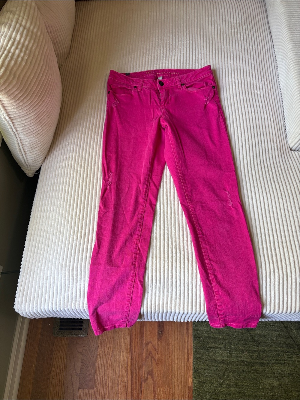 LC Lauren Conrad Bright Pink Boot Cut Jeans